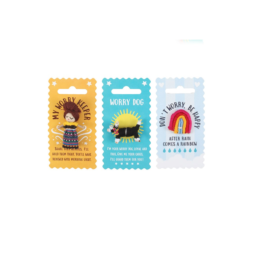 Set of 6 Pocket Positivity Worry Dolls