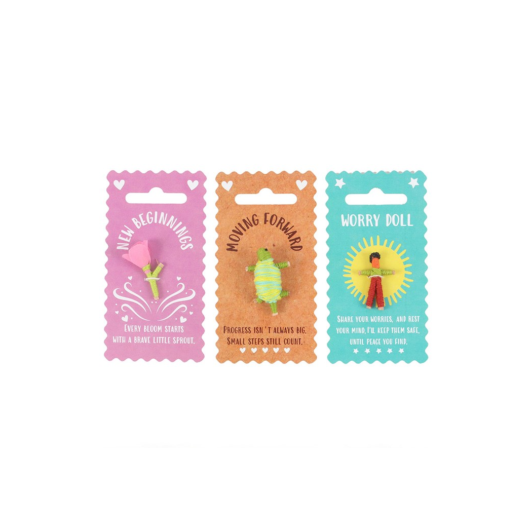 Set of 6 Pocket Positivity Worry Dolls