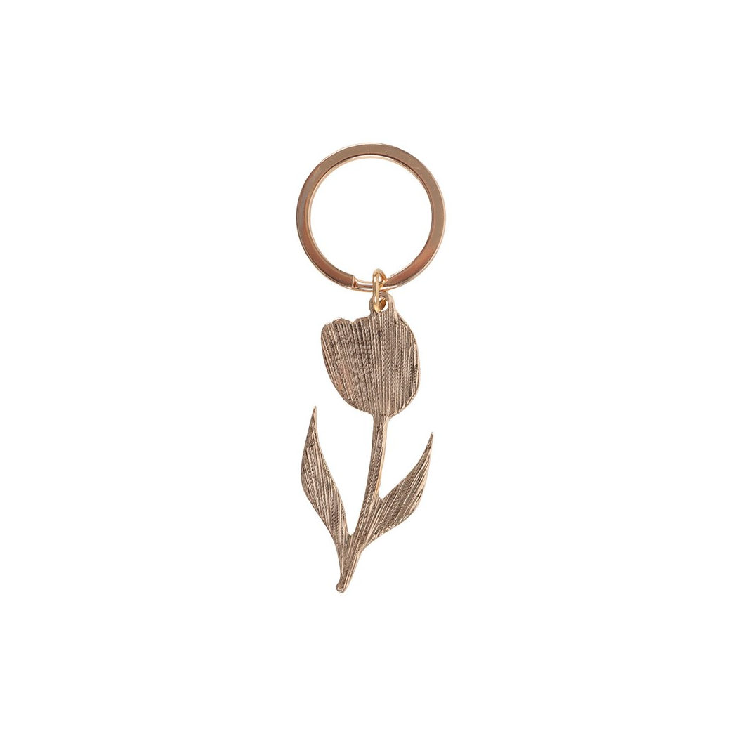 Pink Tulip Keyring