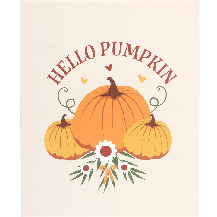 Autumn Days Hello Pumpkin Hanging Sign