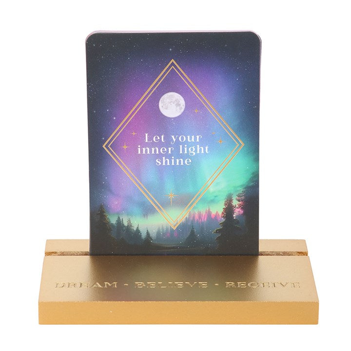 Ethereal Affirmation Cards with Wooden Stand