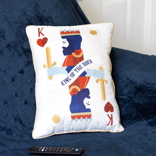 King of the Sofa Playing Card Cushion