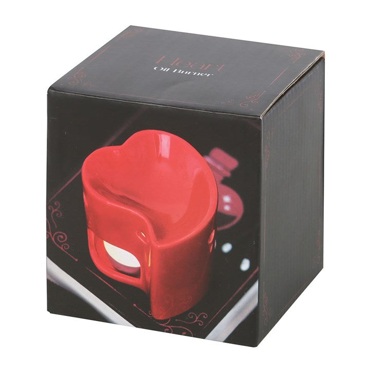 Red Heart Oil Burner and Wax Warmer