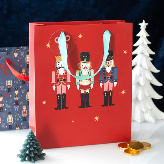 23cm Red Nutcracker Gift Bag