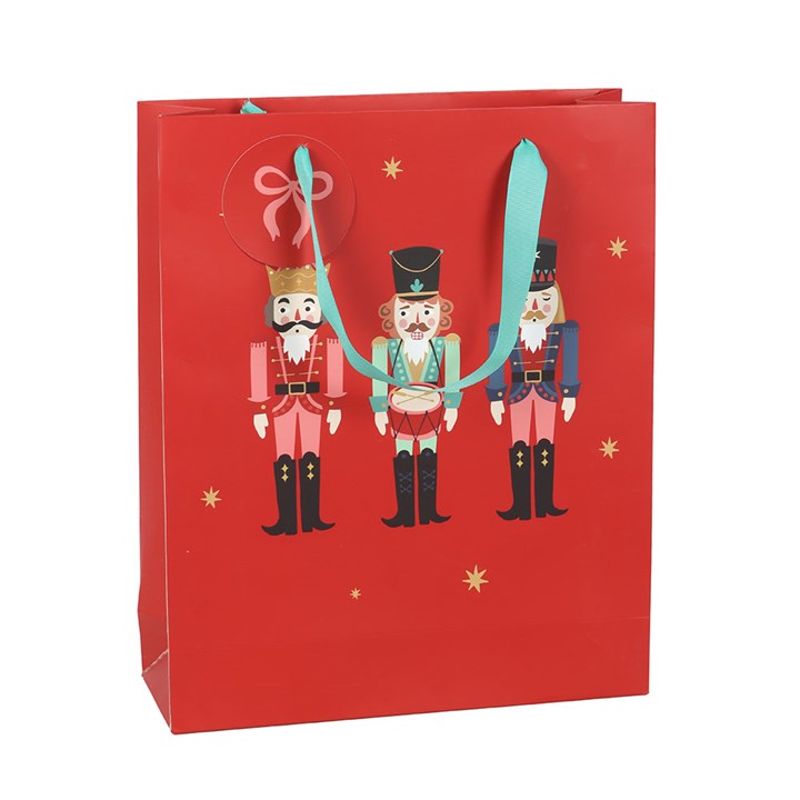 23cm Red Nutcracker Gift Bag