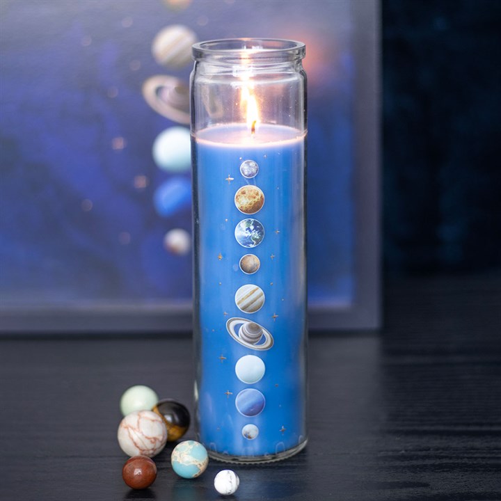 Solar System Cedar Tube Candle