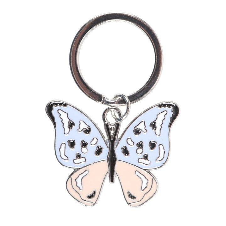 Silver Butterfly Keyring