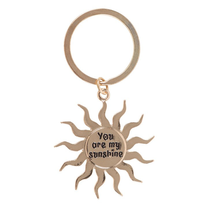 Gold Sun Keyring