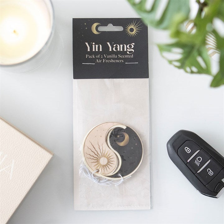 Pack of 2 Yin Yang Vanilla Scented Air Fresheners