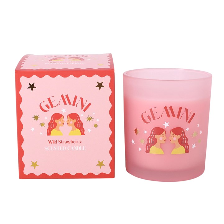 Zodiac Zest Gemini Wild Strawberry Candle