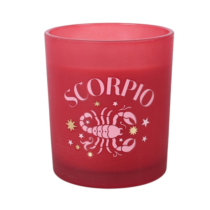 Zodiac Zest Scorpio Candy Apple Candle