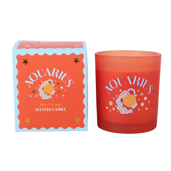 Zodiac Zest Aquarius Blood Orange Candle