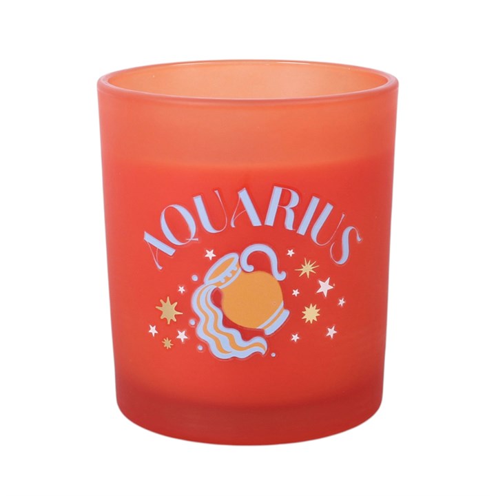 Zodiac Zest Aquarius Blood Orange Candle