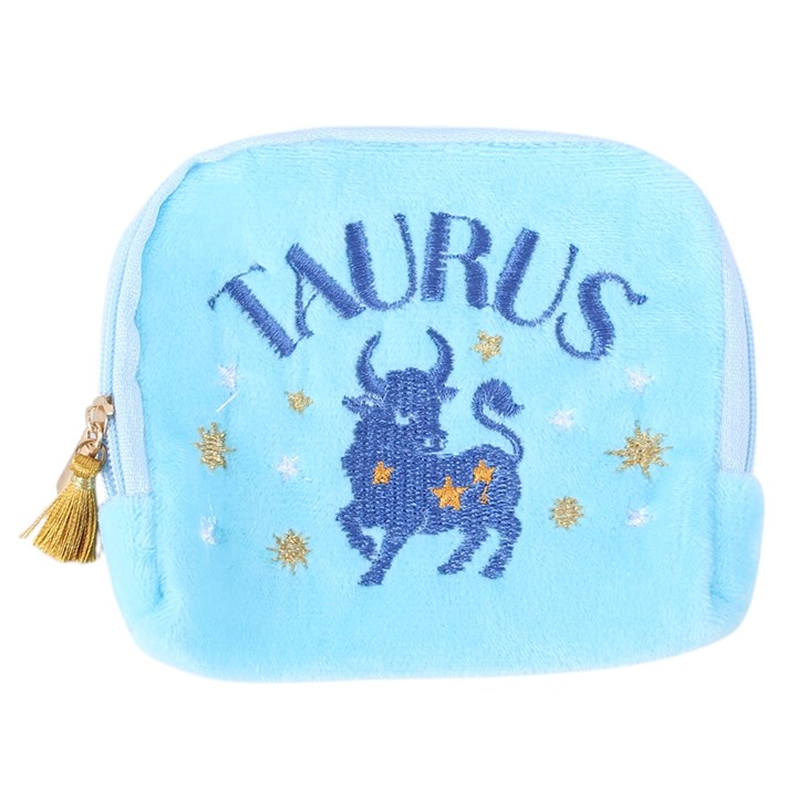 Zodiac Zest Taurus Velvet Pouch