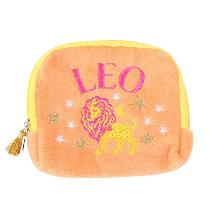 Zodiac Zest Leo Velvet Pouch