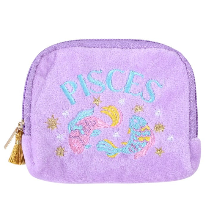 Zodiac Zest Pisces Velvet Pouch