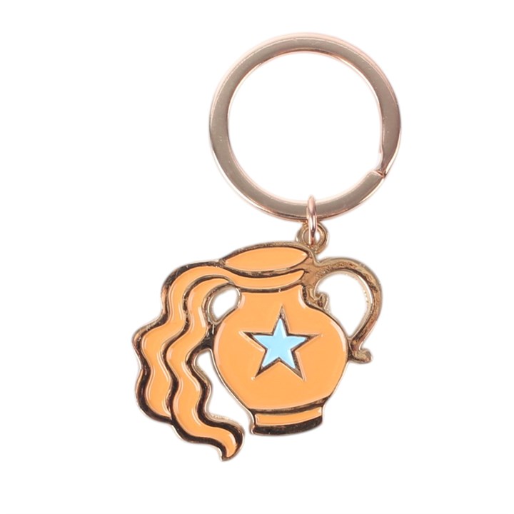 Zodiac Zest Aquarius Keyring
