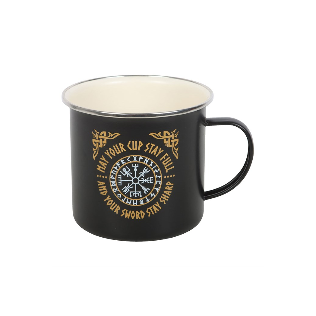Viking Compass Enamel Mug