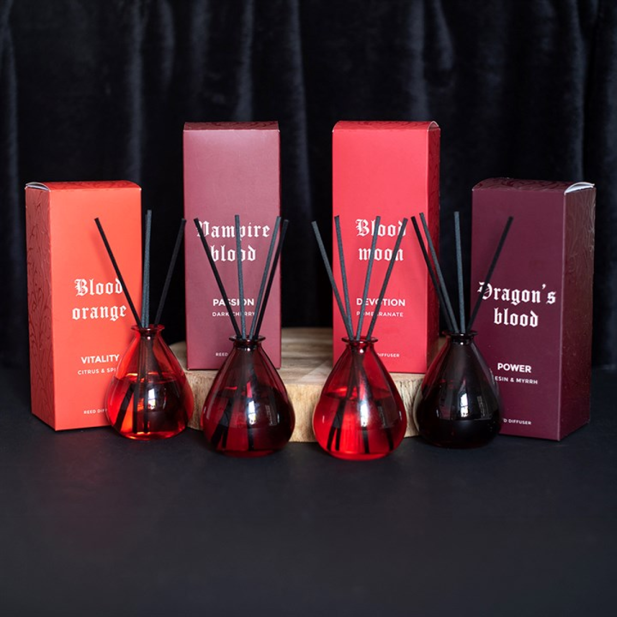 Set of 4 The Bloodline Reed Diffusers