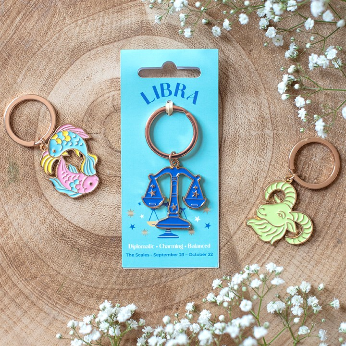 Zodiac Zest Libra Keyring