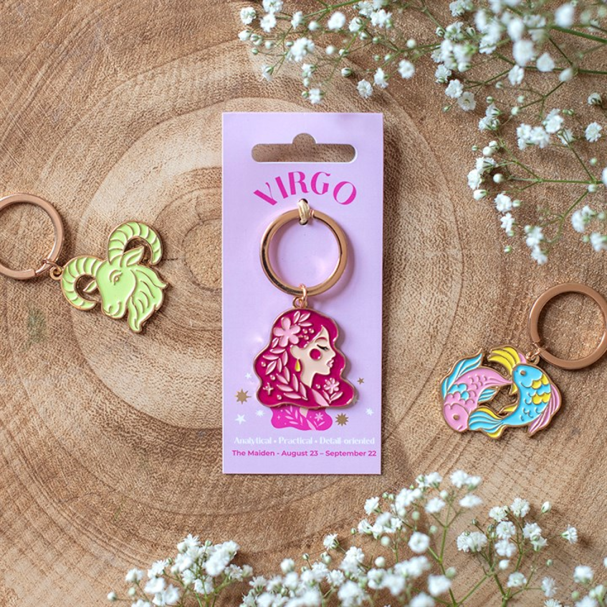 Zodiac Zest Virgo Keyring
