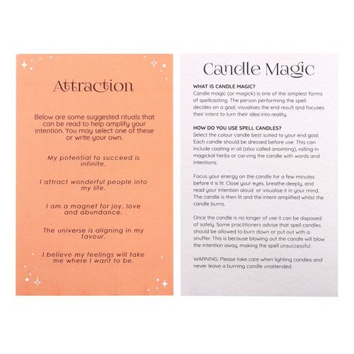 Pack of 12 Attraction Spell Candles