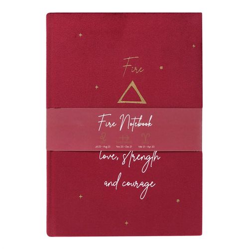 Fire Element Velvet A5 Notebook