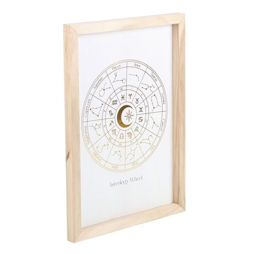 Off White Astrology Wheel Framed Wall Art Print