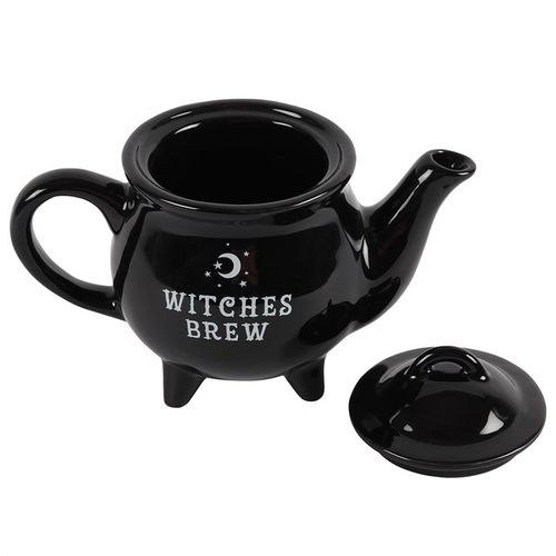 Witches Brew Black Ceramic Tea Pot