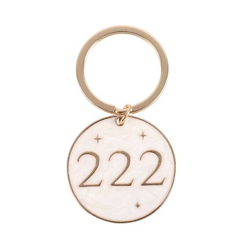 222 Angel Number Keyring