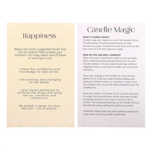 Pack of 12 Happiness Spell Candles