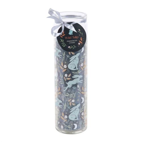 Midnight Hare Wild Tulip Tube Candle